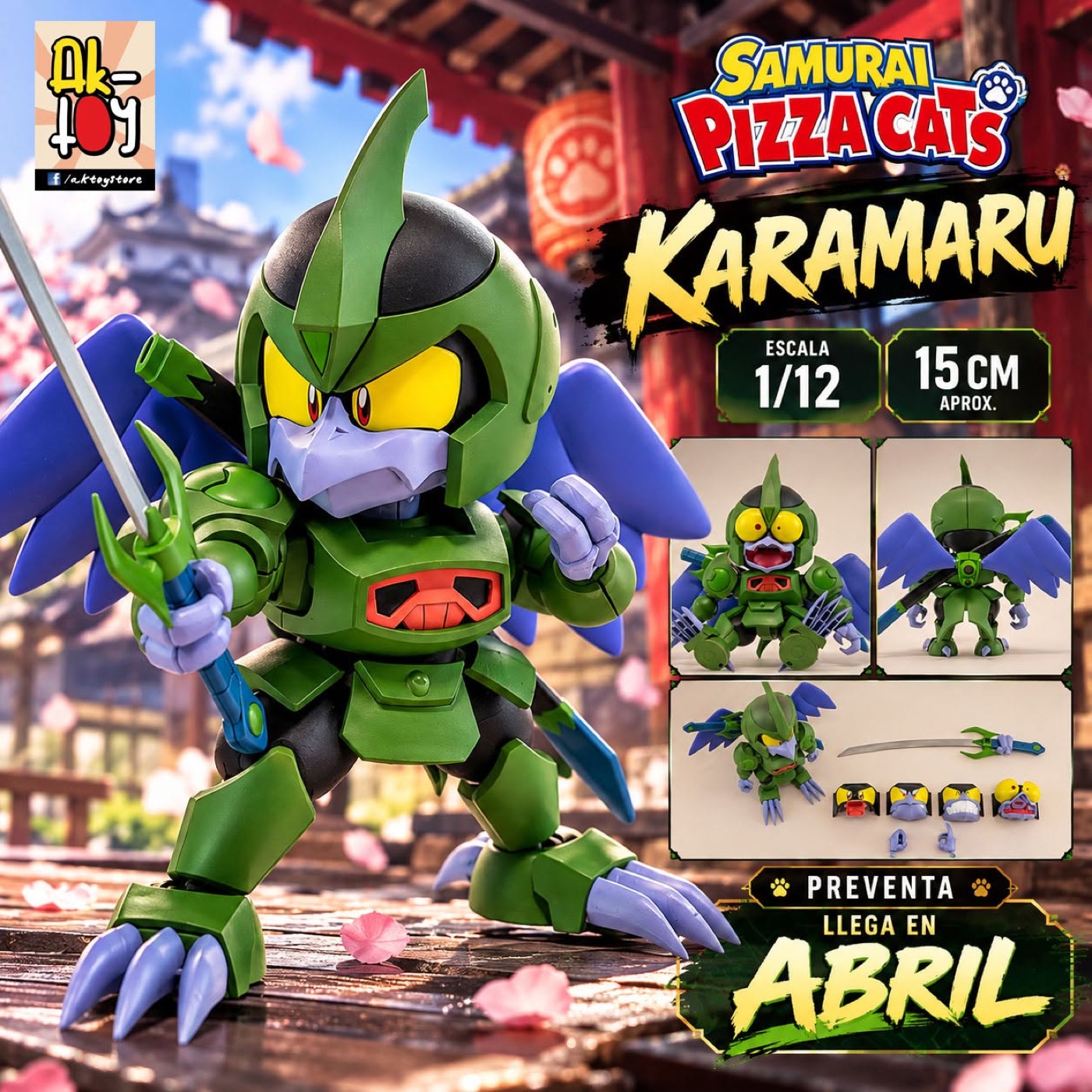Figura Karasumaru de Samurai Pizza Cats en preventa